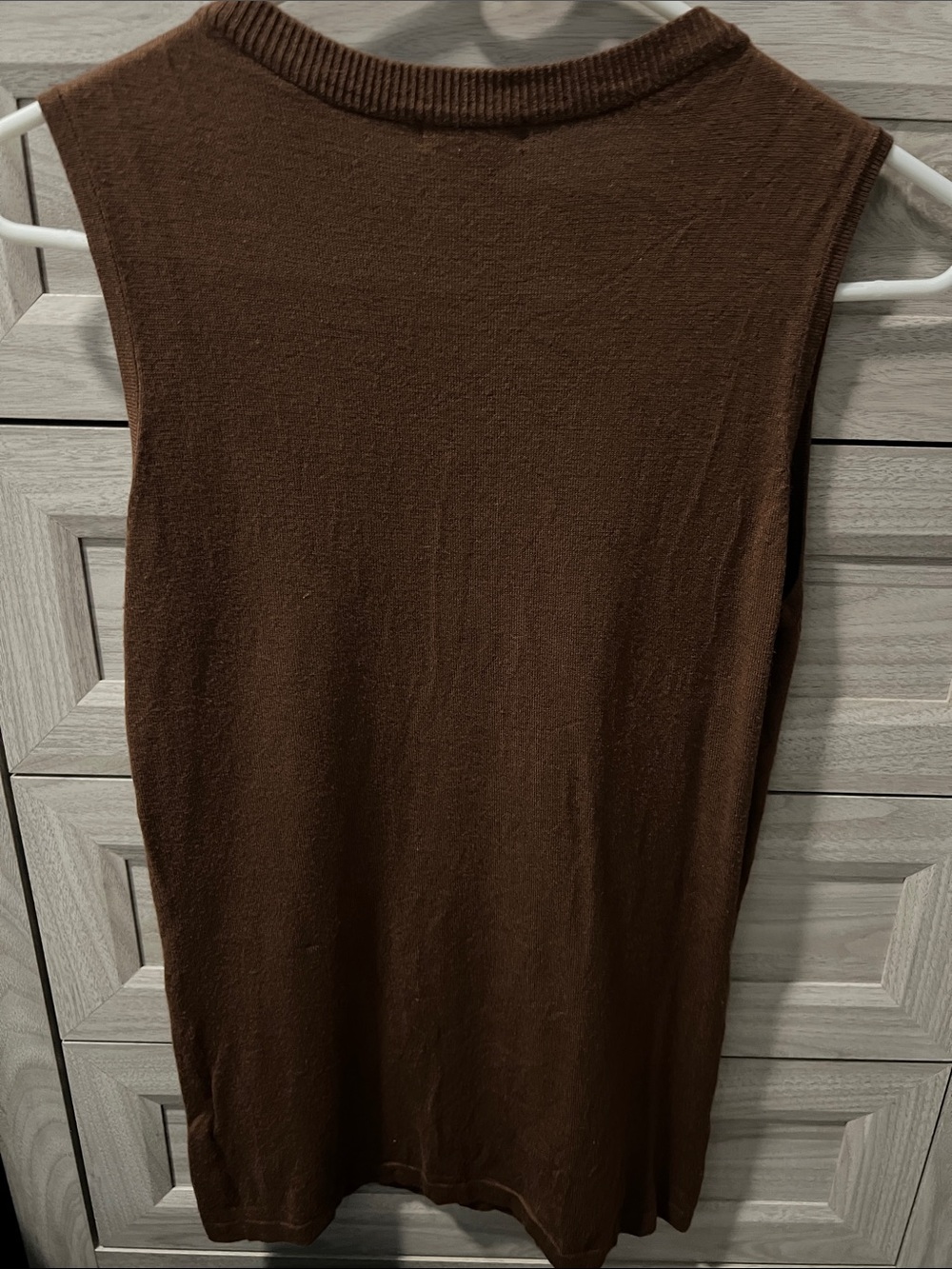 Cache Brown Sequin V-Neck Tank - Picture 3 of 7